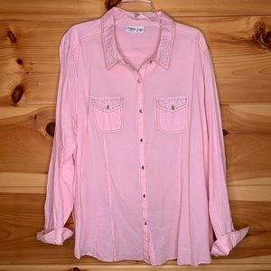 Cato NWOT 26/28 Pink Western Style Top